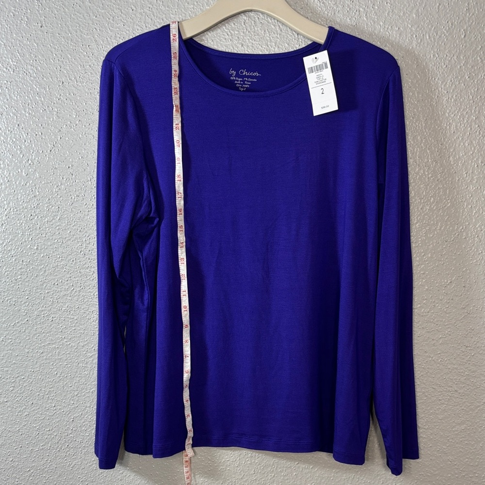 Chico's Purple Top - Picture 4 of 5